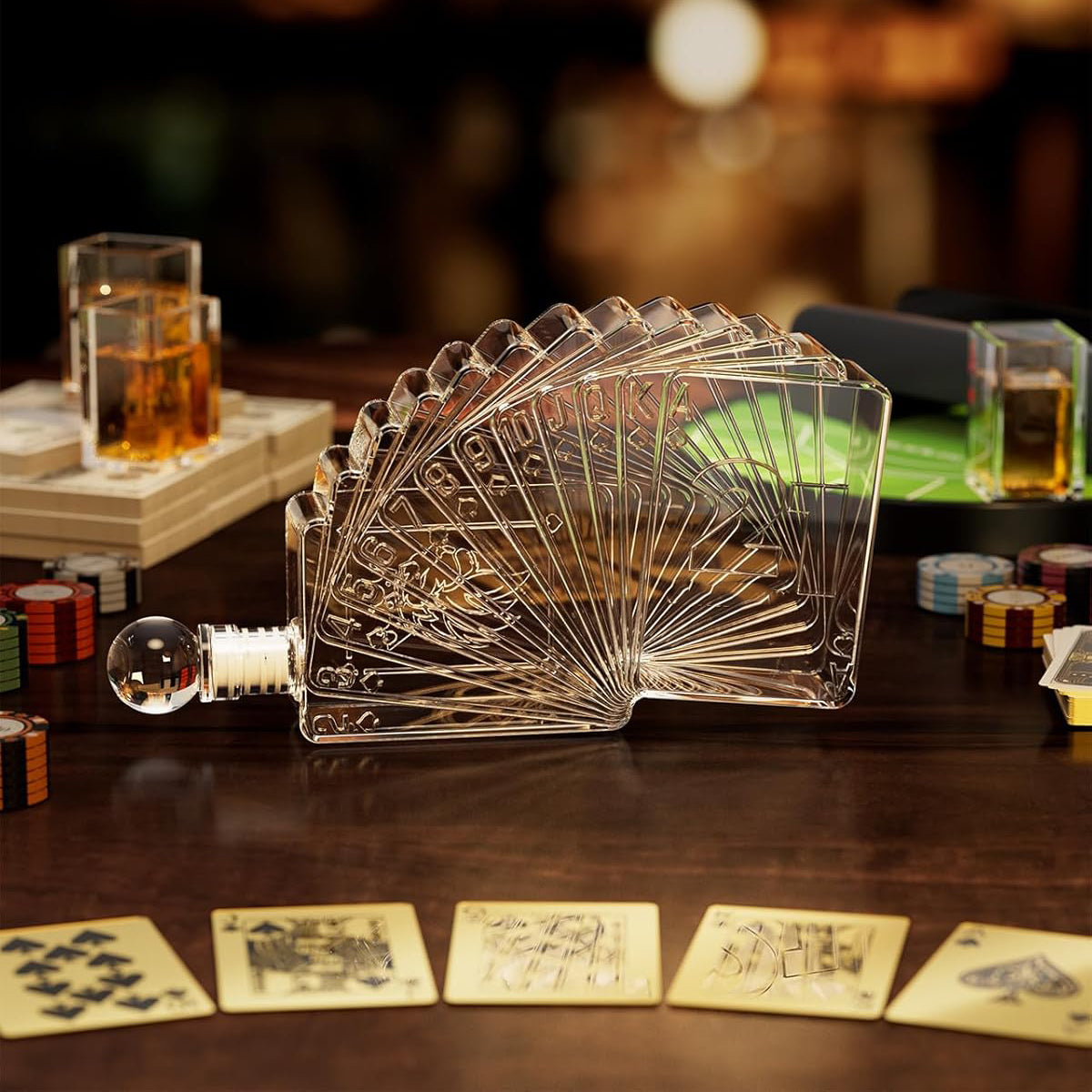 Whiskey Decanter Set | Poker Game Night Essential