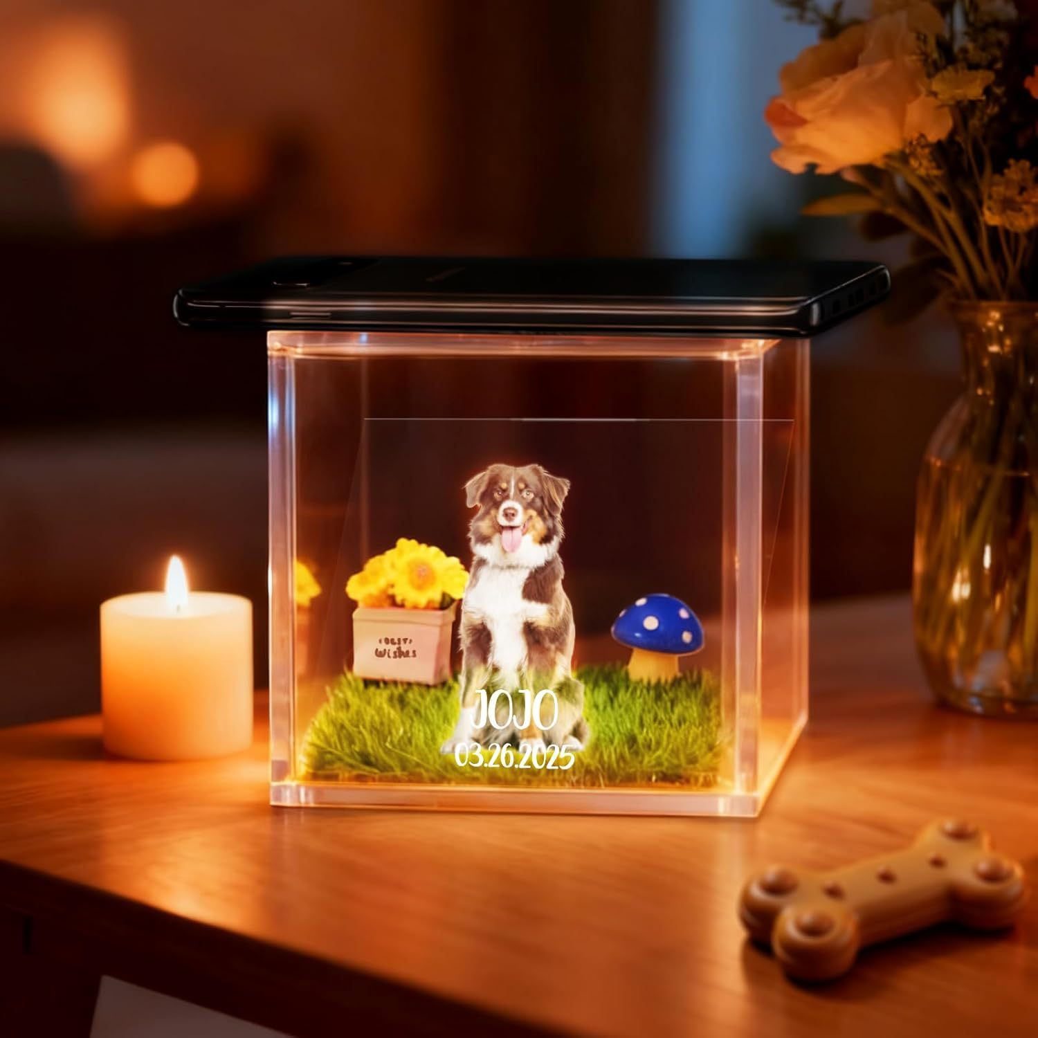 Personalized Holographic Memory Projection – 3D Pet Image, Interactive
