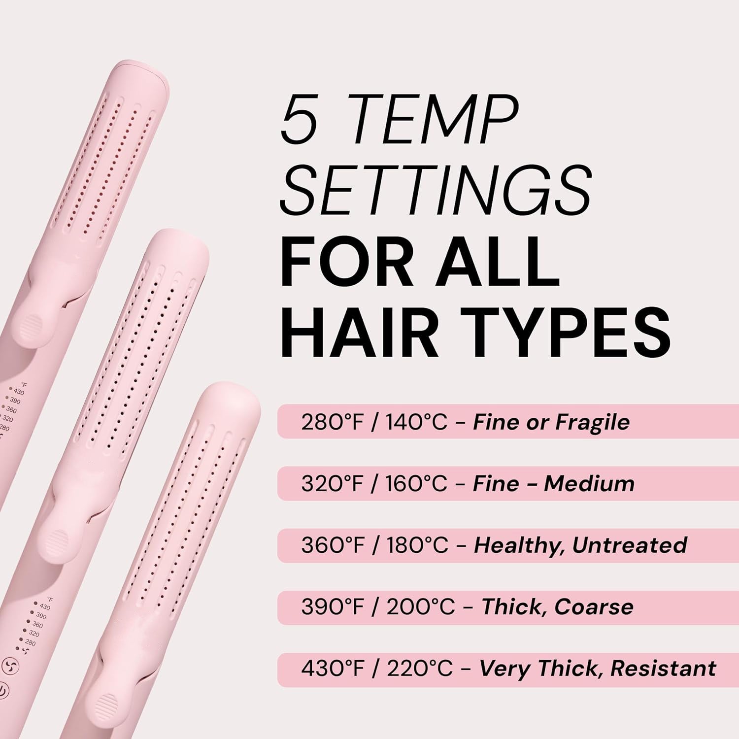 2-in-1 Curling Wand & Titanium Flat Iron – 360° Airflow Styler