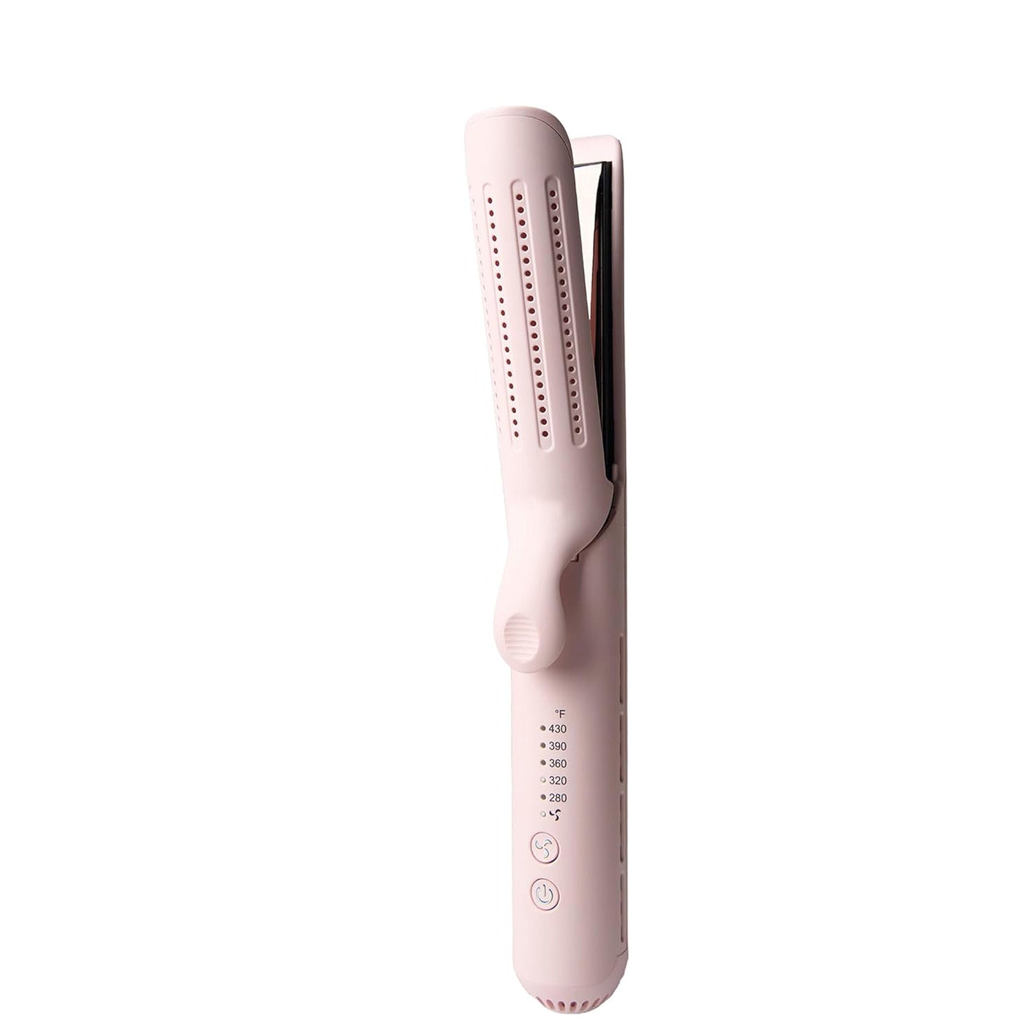 2-in-1 Curling Wand & Titanium Flat Iron – 360° Airflow Styler