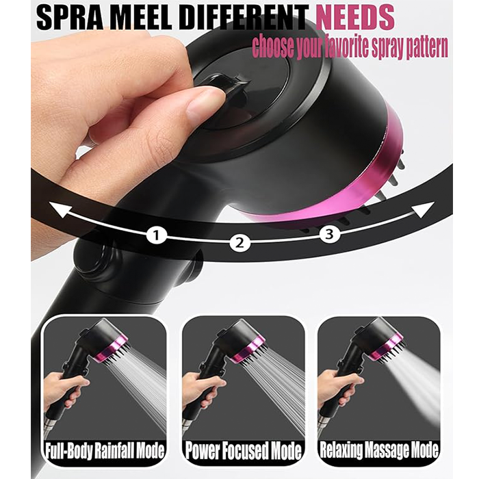 Shower head with handheld shower head, high pressure and high flow