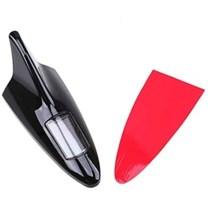 Solar-Powered LED Car Security Light - Shark Fin Antenna with Warning Flash