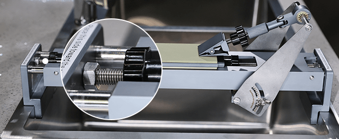 Guided Knife Sharpening System with Adjustable Angle Control