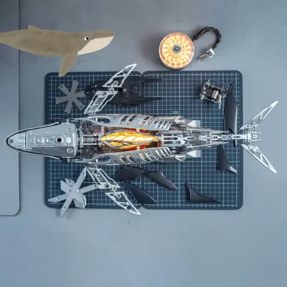 Mechanical Humpback Whale Model|The Majesty of the Ocean, Reimagined in Metal
