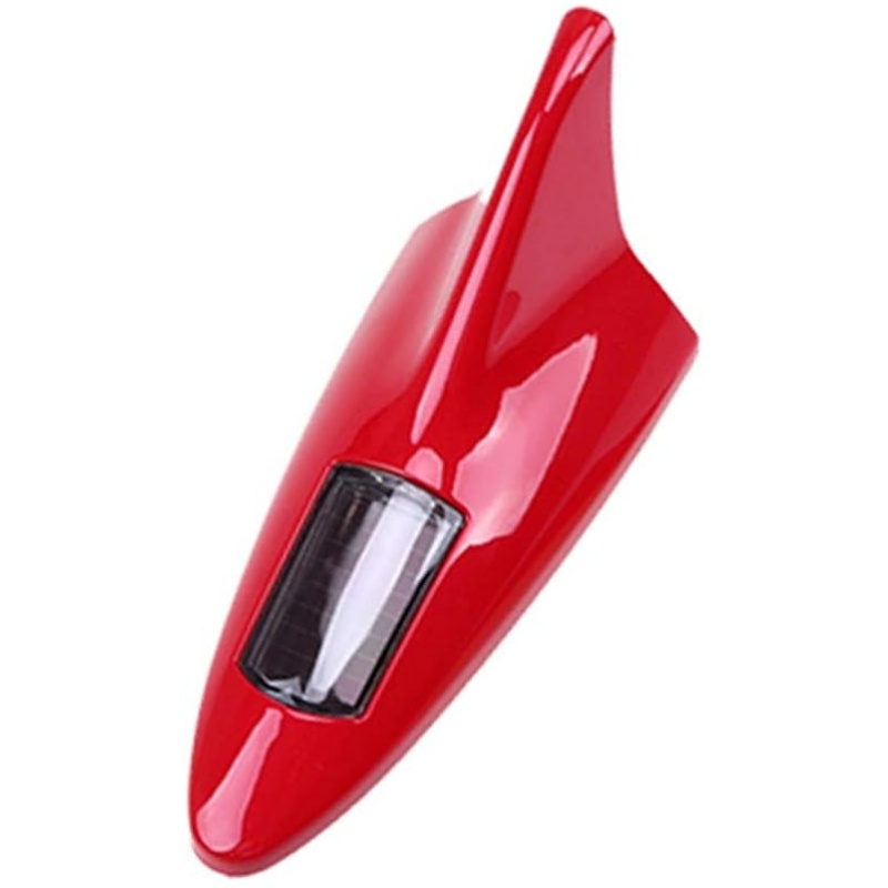 Solar-Powered LED Car Security Light - Shark Fin Antenna with Warning Flash