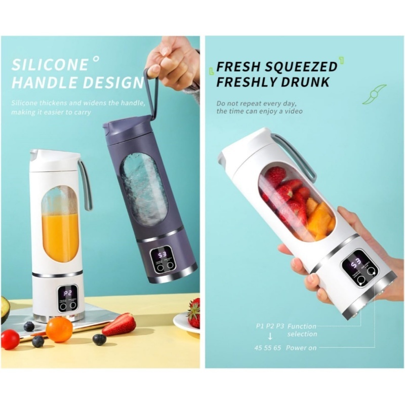 USB-C Portable Blender - Personal Smoothie Maker for Shakes, Ice & On-the-Go Drinks 