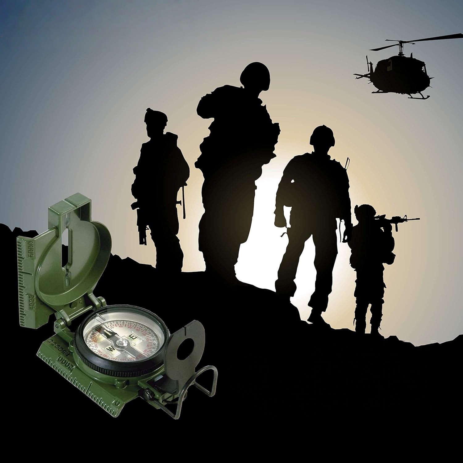 Tritium Lensatic Compass – Professional Navigation Tool for Survival & Outdoor Adventures