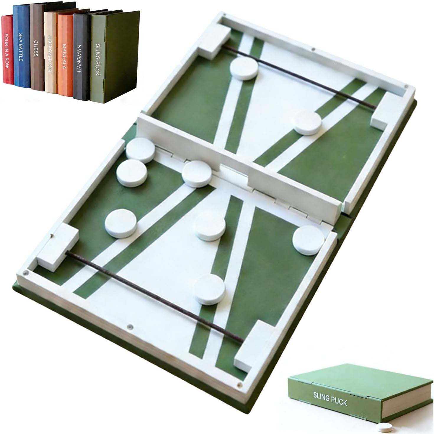 Portable Magnetic Book Board Games – 3D Printed Classic Games with Hardcover-Style Folding Design