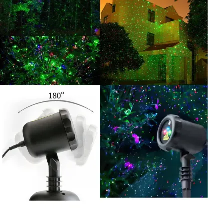 High-Power 3D Christmas Laser Projector - Outdoor Holiday Light Display
