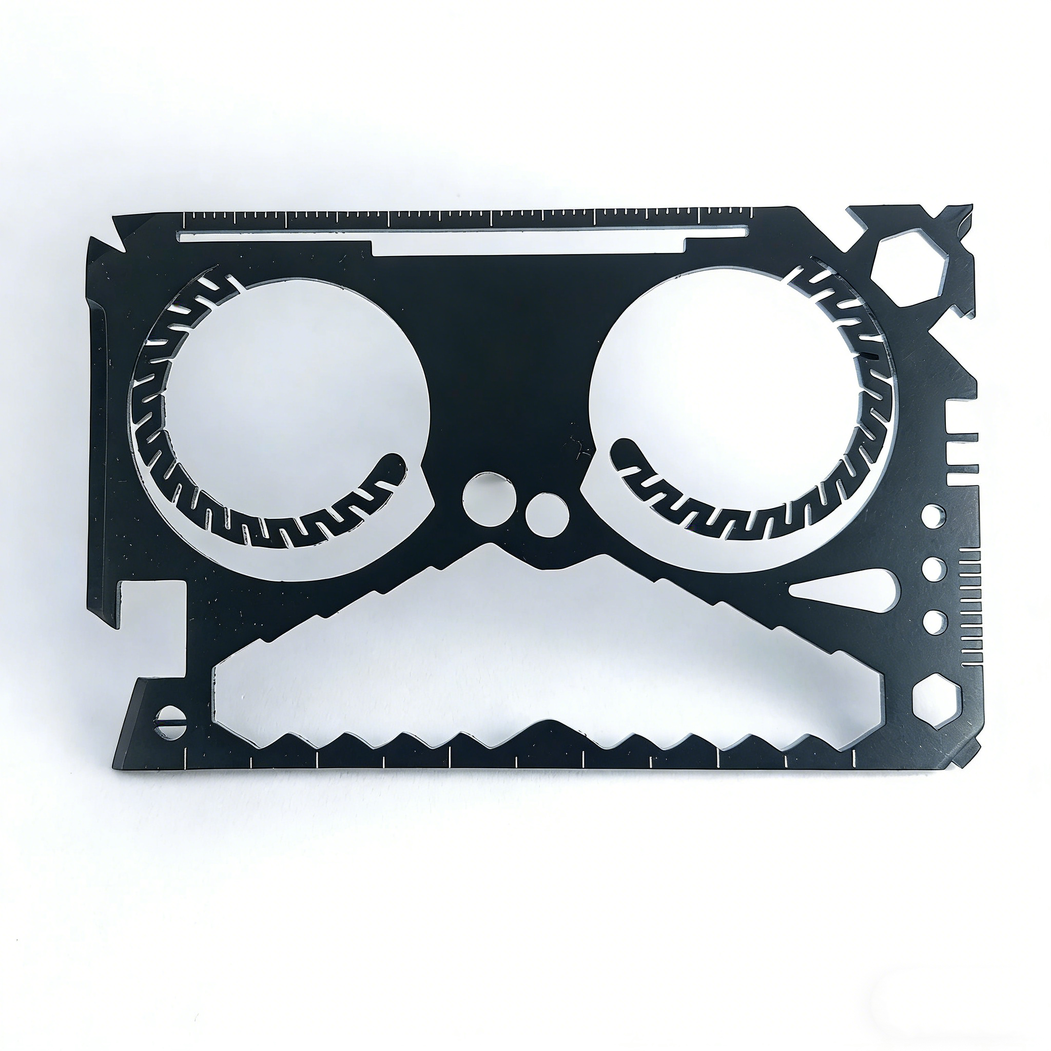 40-in-1 EDC Multitool Card with Coin Slots | Fits in Your Wallet