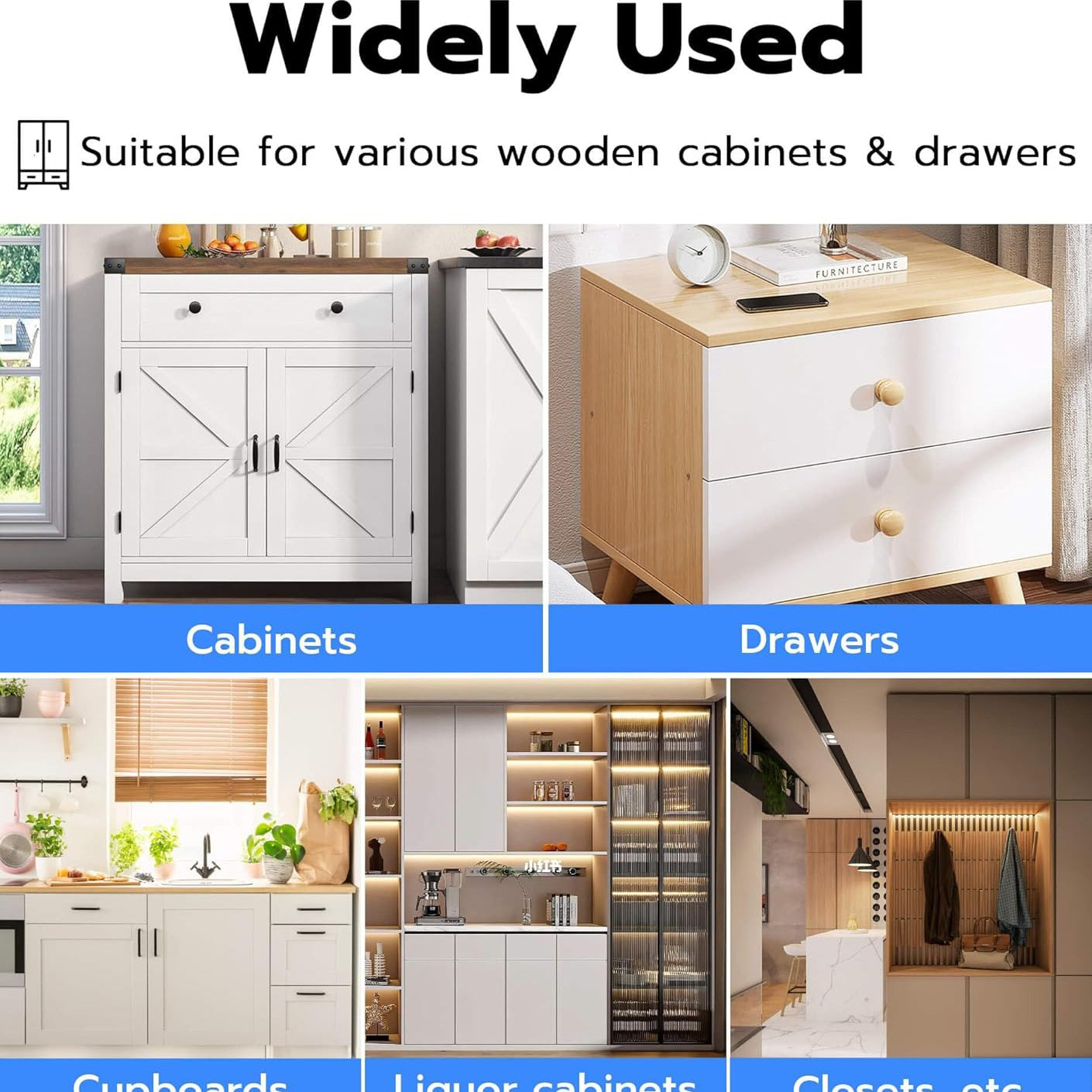 Smart Cabinet Lock – Hidden No-Drill Adhesive Child Safety Lock