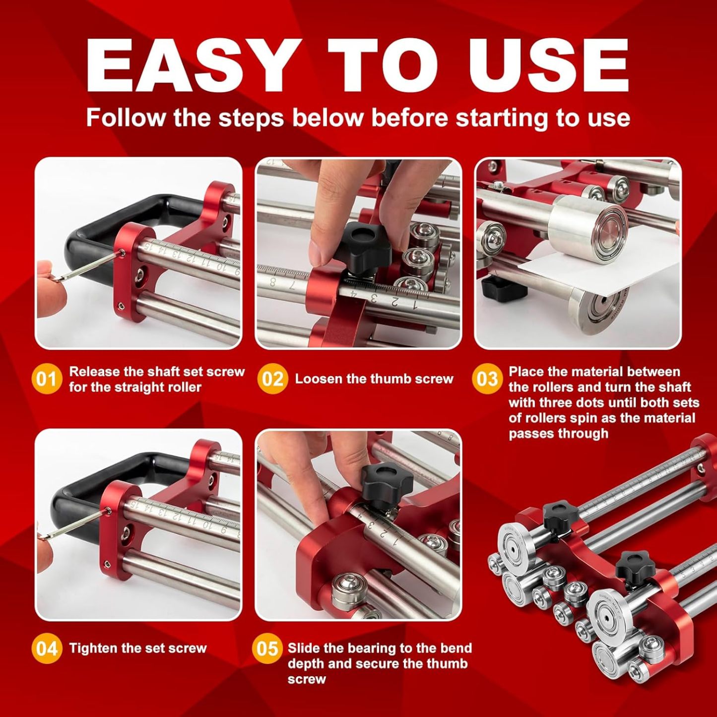 Adjustable Sheet Metal Bender Tool for Roofing and Metal Fabrication