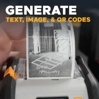 Wireless Portable Label Printer for Field and Warehouse Use