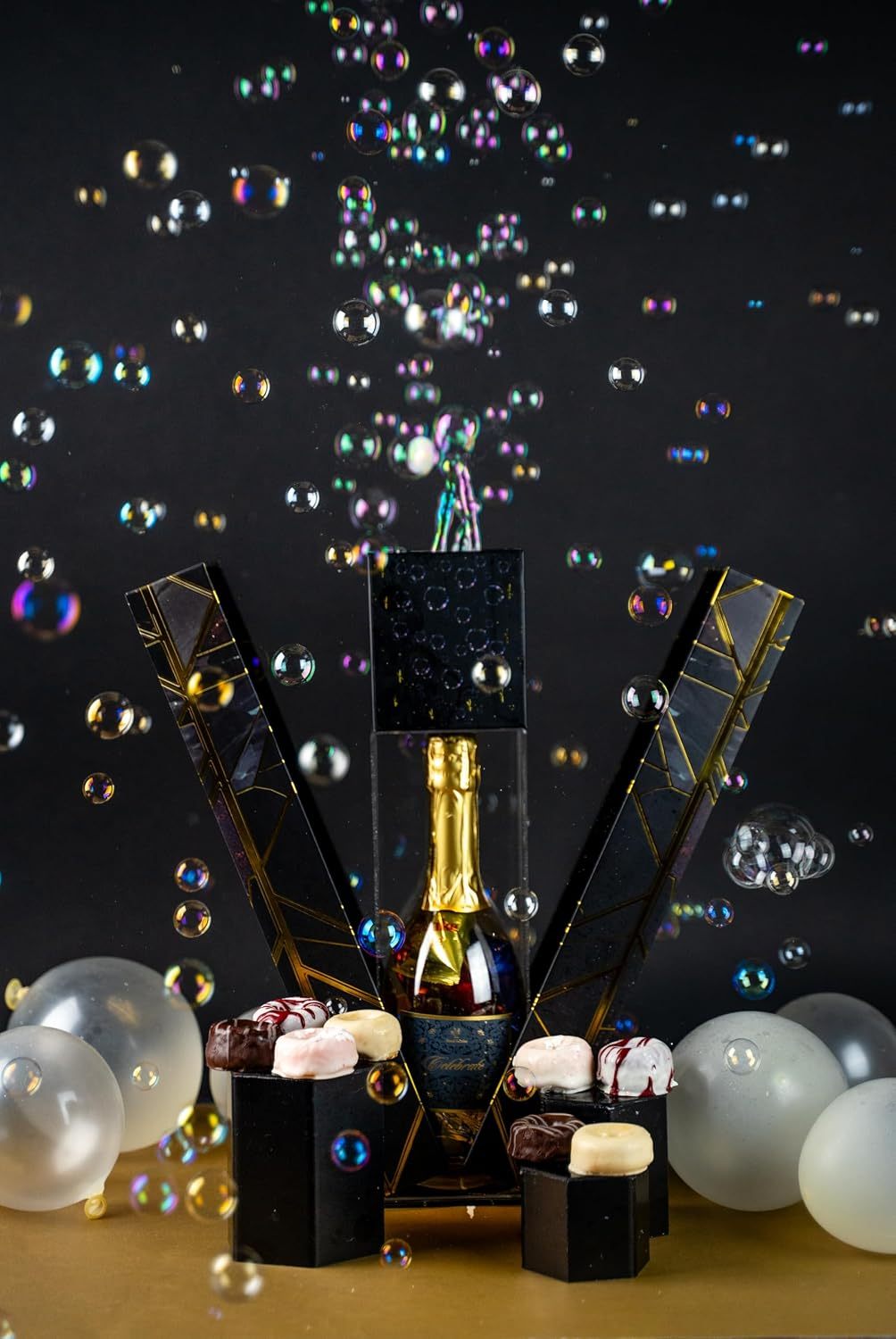 Birthday Bubble Box Surprise Gift with Floating Bubbles Effect