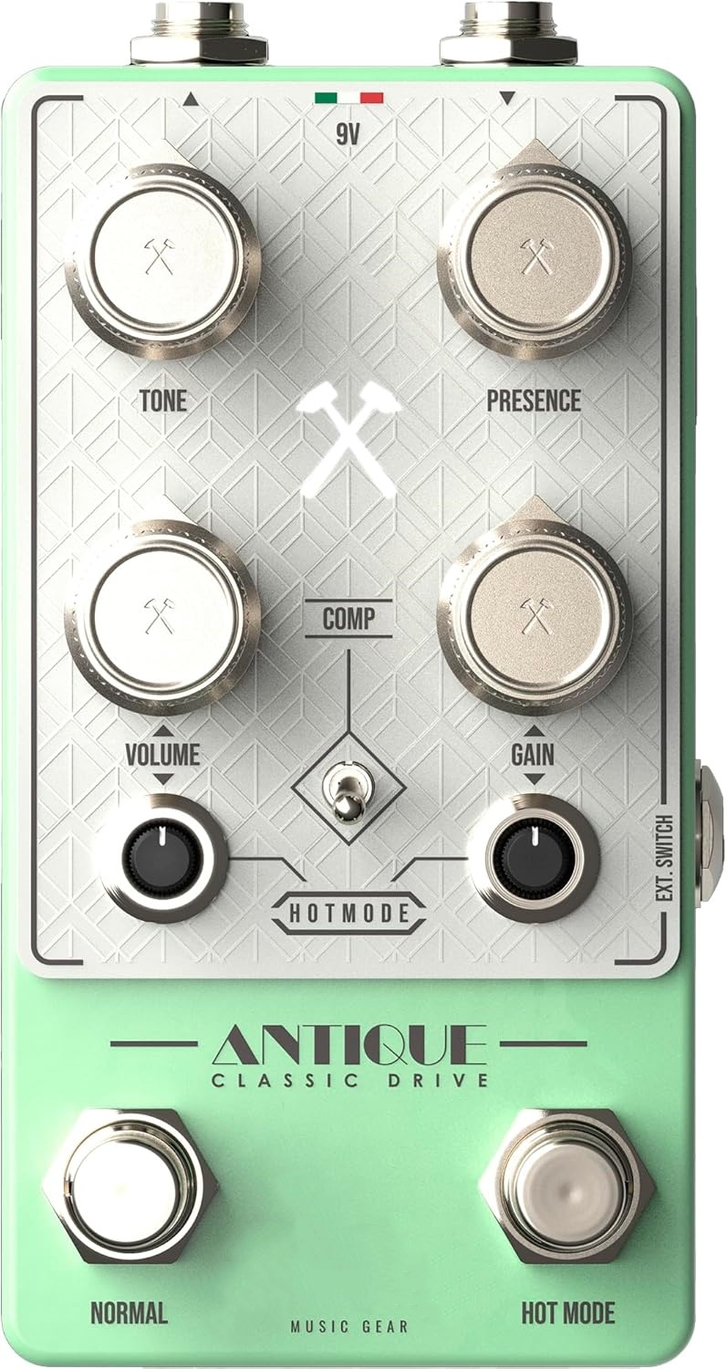 Vintage Style Analog Overdrive Guitar Pedal with Boost Mode