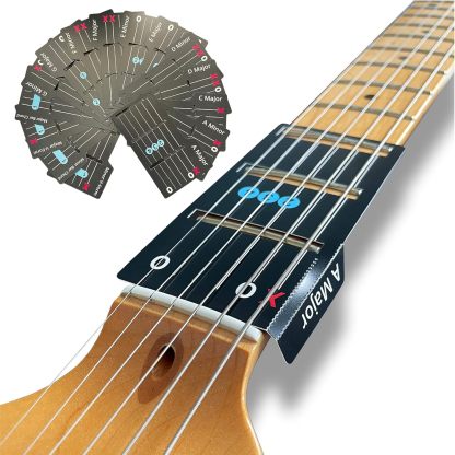 Instant Chord Cards Deluxe Edition with Carry Case – The On-the-Fretboard Learning System! 