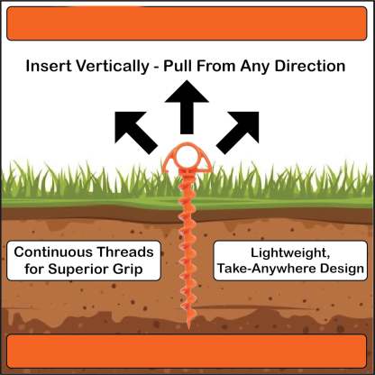 Small Spiral Ground Anchor – Lightweight, Durable, and Easy to Install for Outdoor