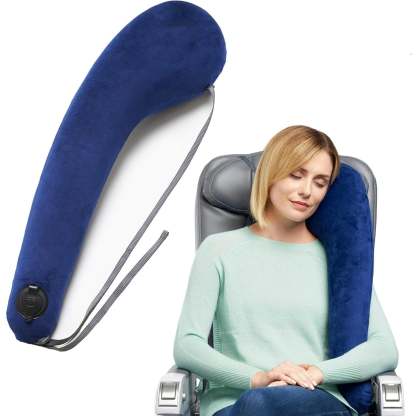 Ultimate Inflatable Neck Support and Body Pillow – Airplane Pillow for Long Flight Comfort