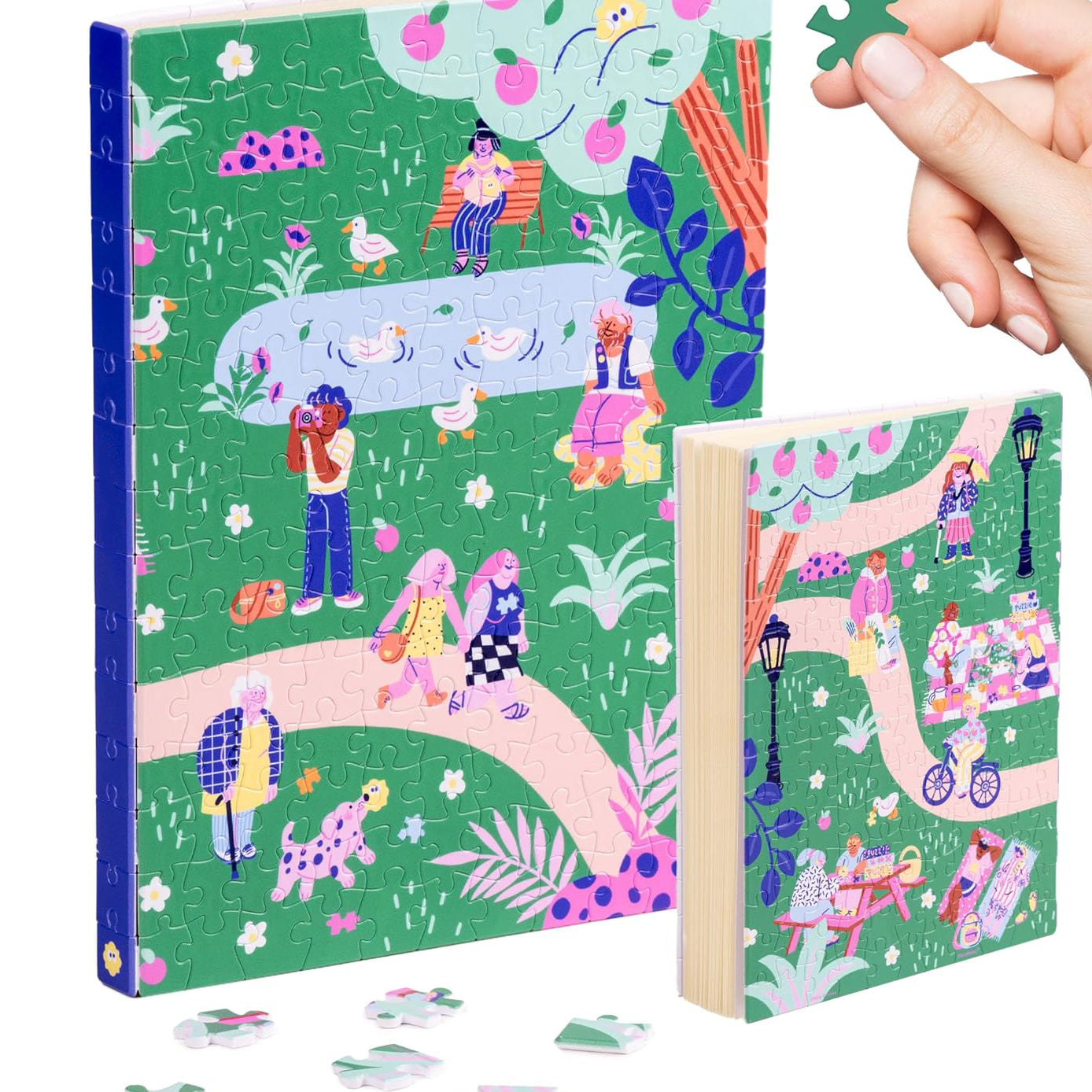 Puzzle Journal for Adults – Plastic Jigsaw Book Cover Notebook