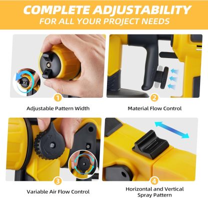 1000W HVLP Paint Sprayer Electric Spray Gun for Home Painting