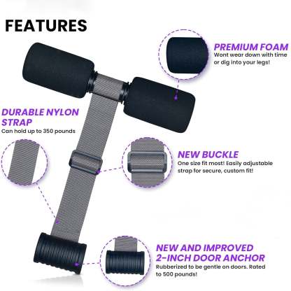 Nordic Hamstring Curl Strap Portable Exercise Set