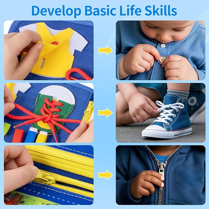 12-page preschool busy board Montessori toy