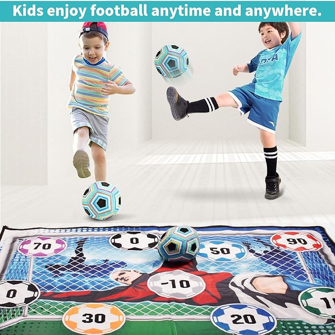 Children's Soccer Game Set: Indoor and Outdoor Backyard Soccer Goal Throwing Game