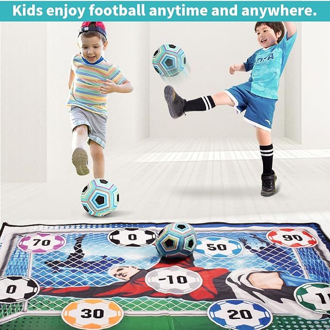 Children's Soccer Game Set: Indoor and Outdoor Backyard Soccer Goal Throwing Game