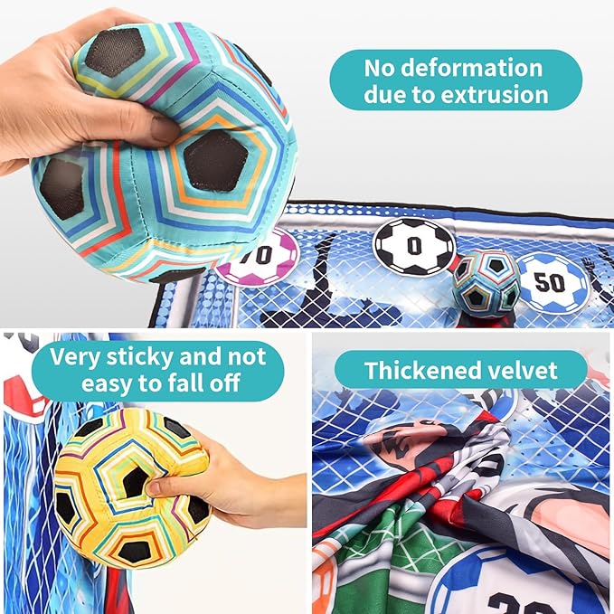 Children's Soccer Game Set: Indoor and Outdoor Backyard Soccer Goal Throwing Game