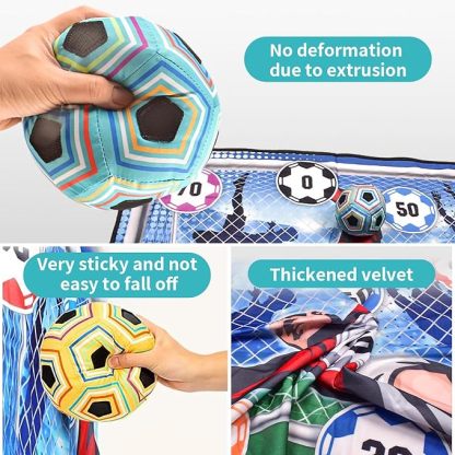 Children's Soccer Game Set: Indoor and Outdoor Backyard Soccer Goal Throwing Game