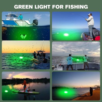 12V foldable underwater fishing light, 400W power