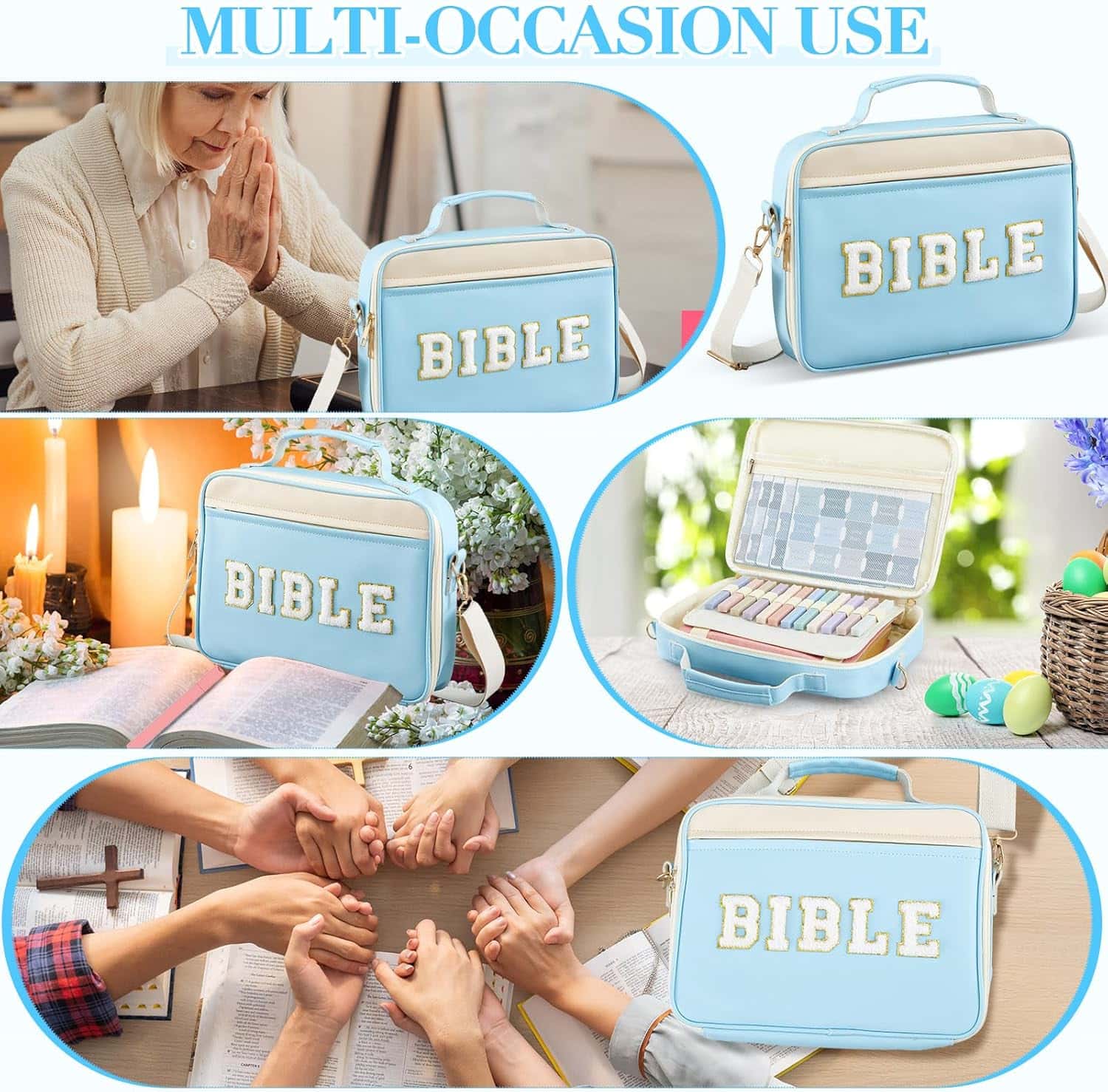 All-in-One Floral Bible Carry Bag & Study Set for Women 👛📖✨