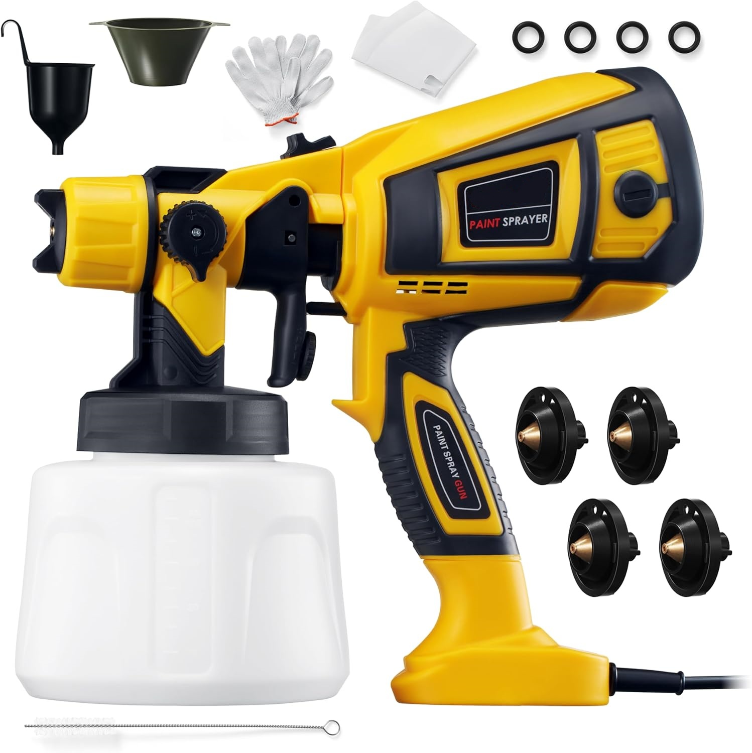 1000W HVLP Paint Sprayer Electric Spray Gun for Home Painting