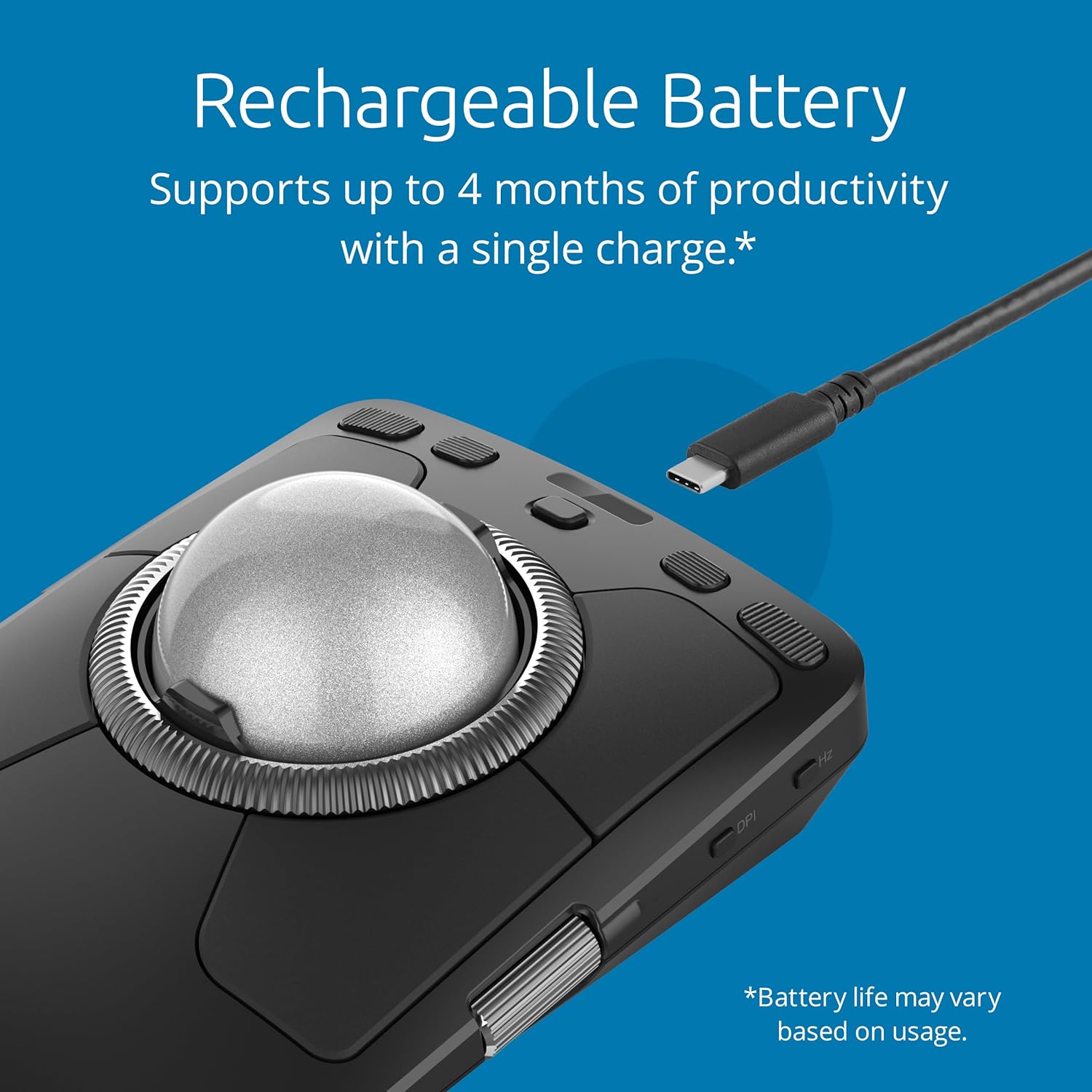 Expert Wireless Trackball – Ergonomic Design | Bluetooth & 2.4GHz