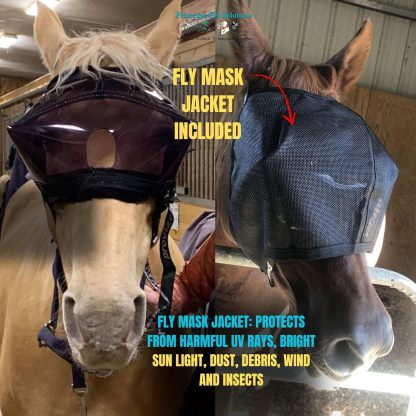 UV Protective Horse Eye Mask for Injury and Sensitivity Support