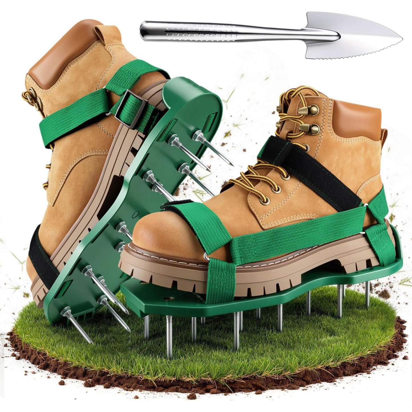 Heavy Duty Spiked Aerating Sandals – Hook & Loop Straps
