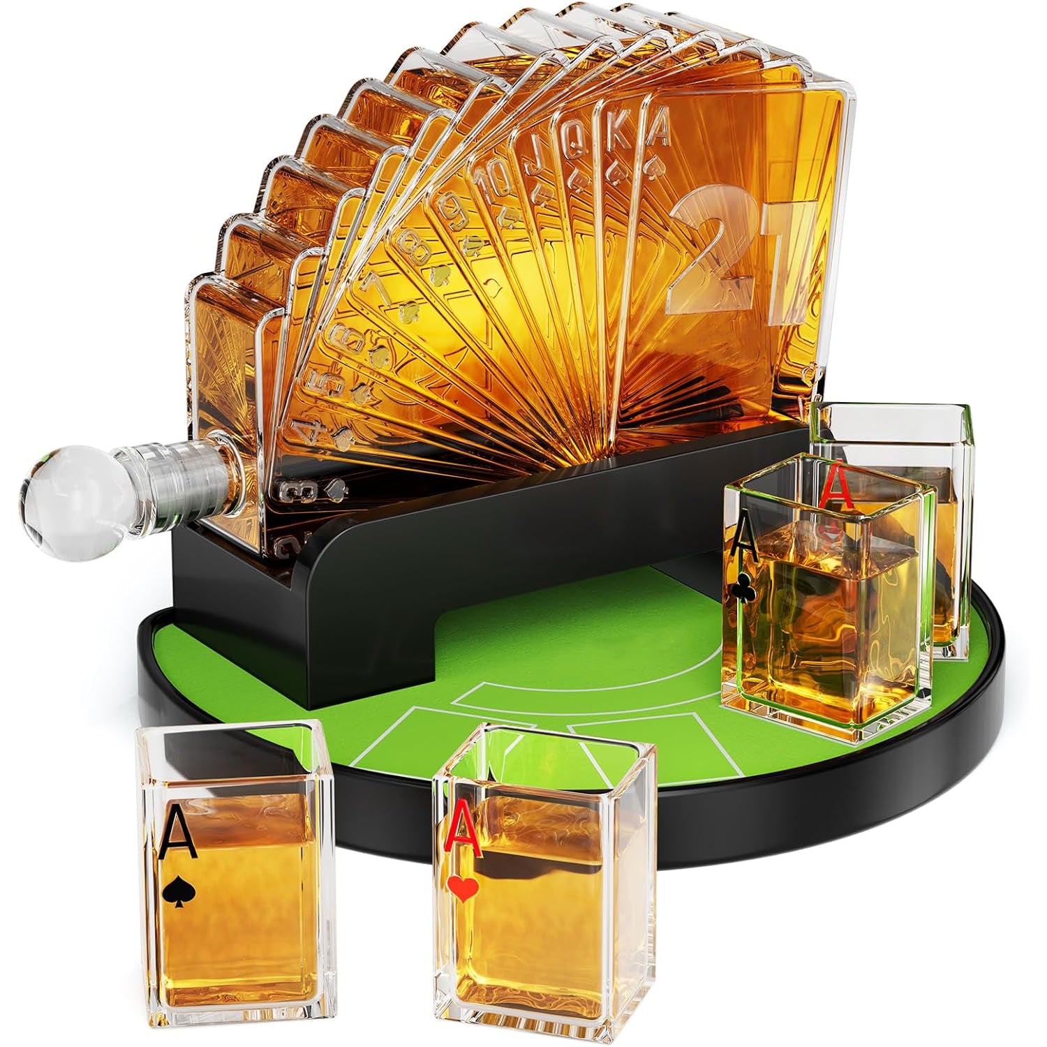 Whiskey Decanter Set | Poker Game Night Essential