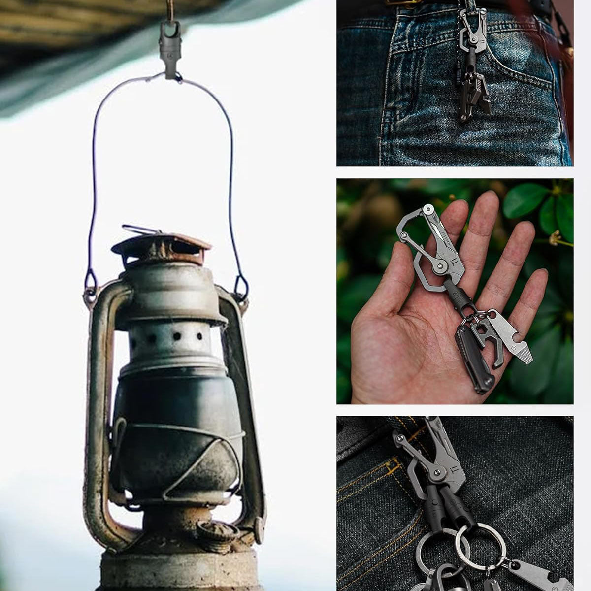 Titanium Alloy Magnetic Keychain – Quick-Release Design for Car Keys, USB Drives, and EDC Gear