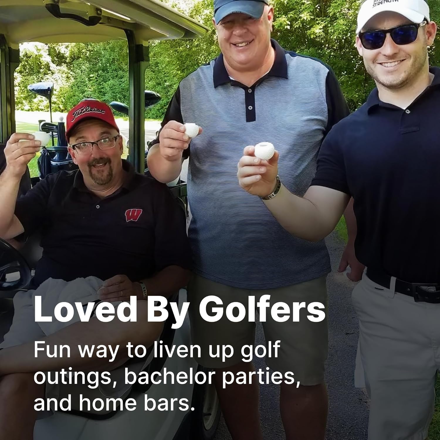 Golf Ball Shaped Shot Glass Set – Fun Gift for Golfers