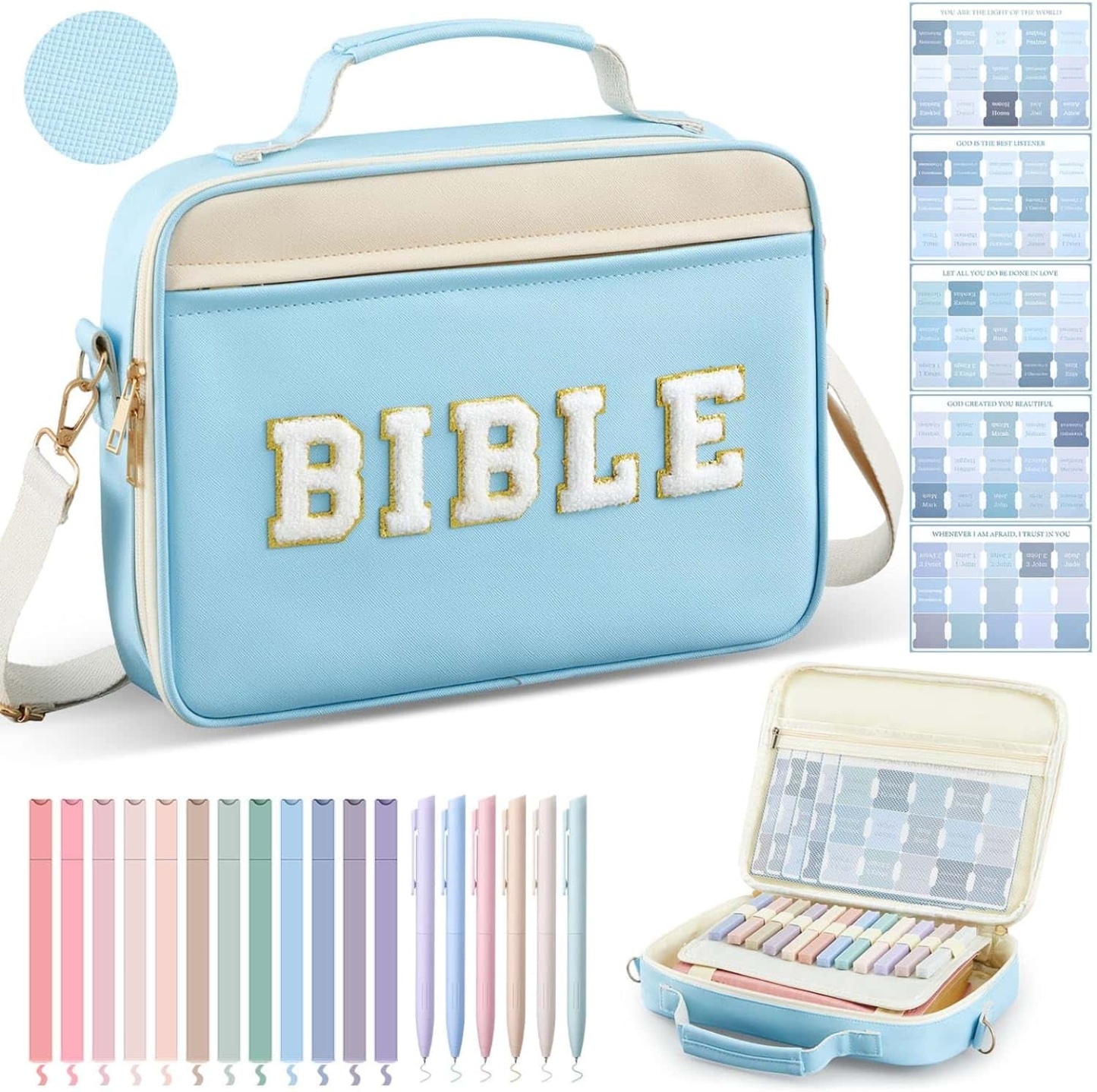 All-in-One Floral Bible Carry Bag & Study Set for Women 👛📖✨