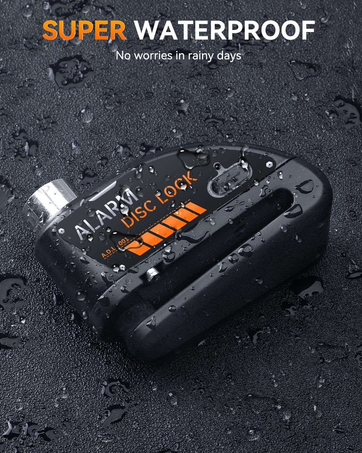 Motorcycle Disc Lock with 120dB Alarm