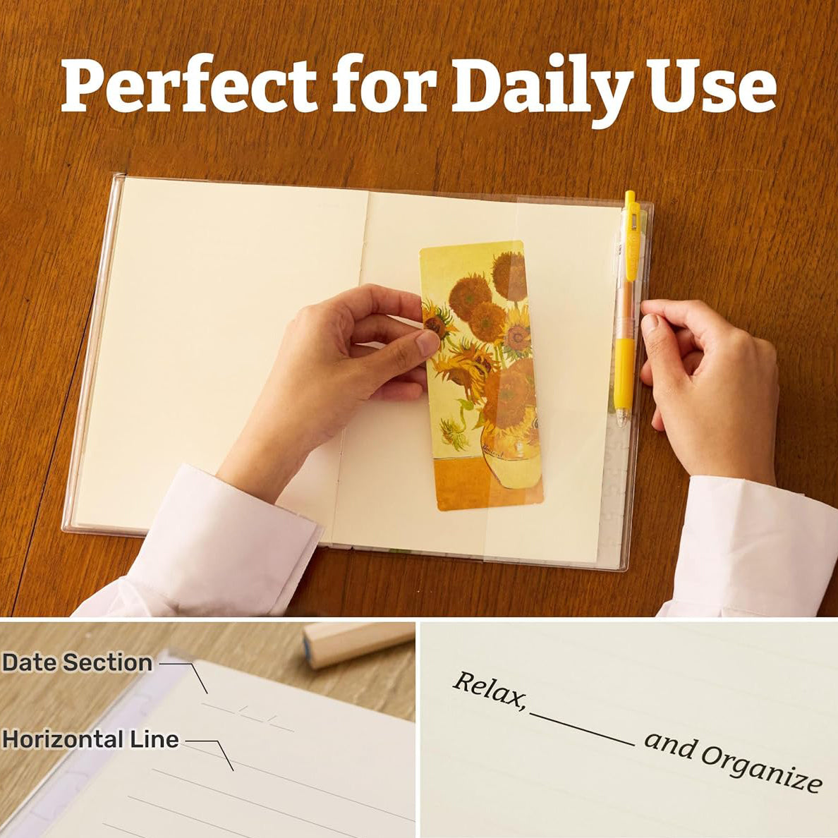 Puzzle Journal for Adults – Plastic Jigsaw Book Cover Notebook