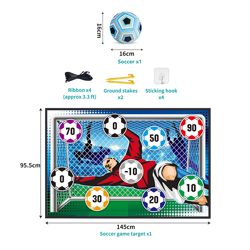 Children's Soccer Game Set: Indoor and Outdoor Backyard Soccer Goal Throwing Game