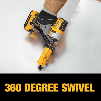 Drill Powered Metal Shear Attachment for Sheet Cutting and 
