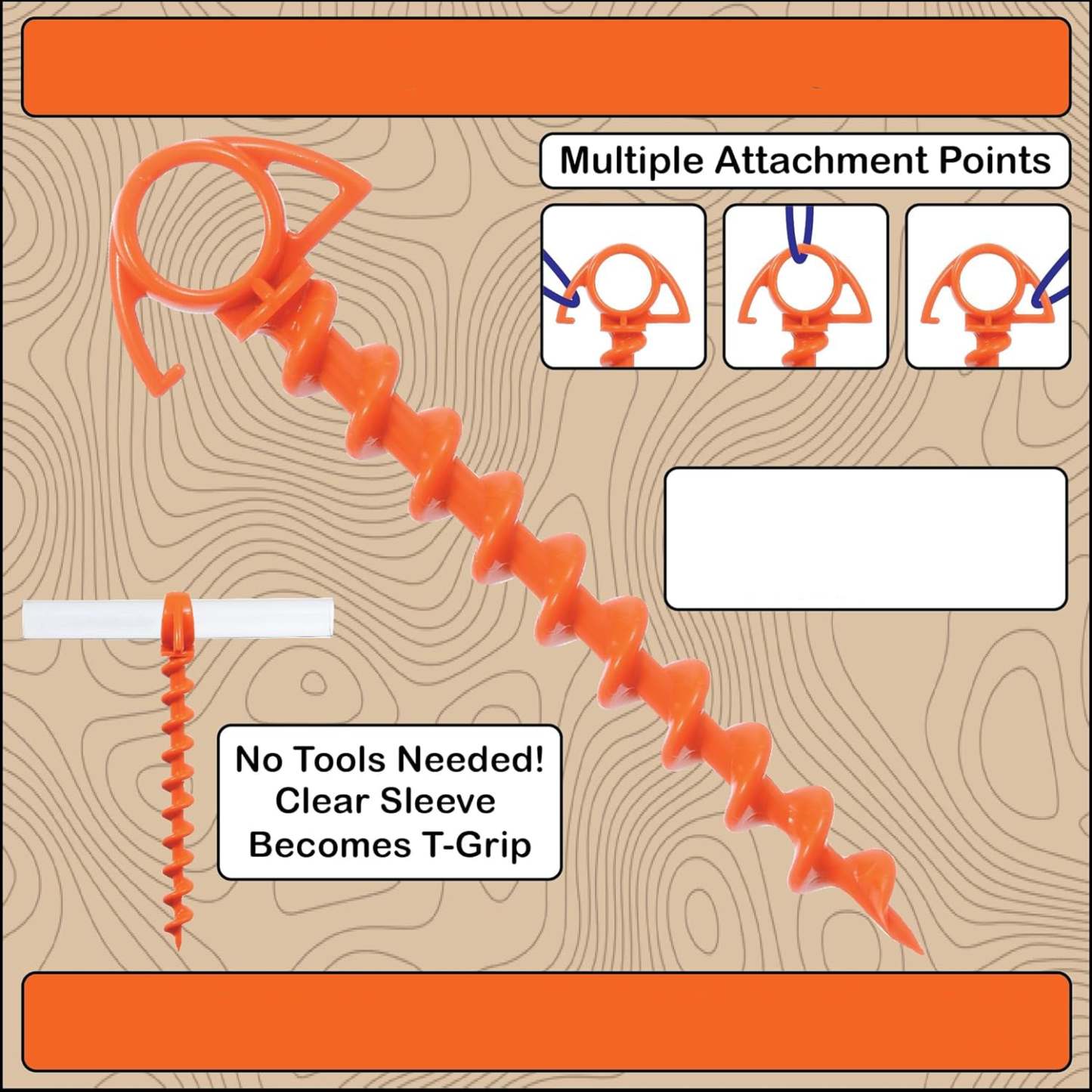 Small Spiral Ground Anchor – Lightweight, Durable, and Easy to Install for Outdoor