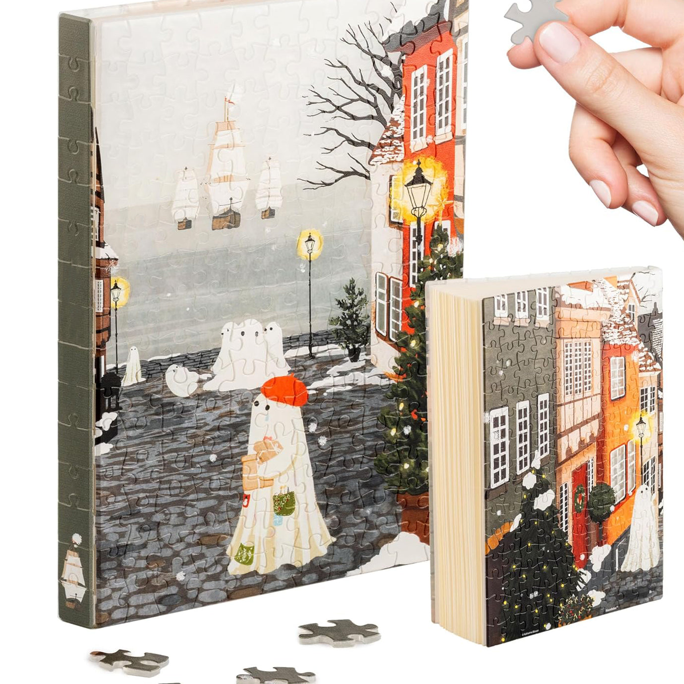 Puzzle Journal for Adults – Plastic Jigsaw Book Cover Notebook