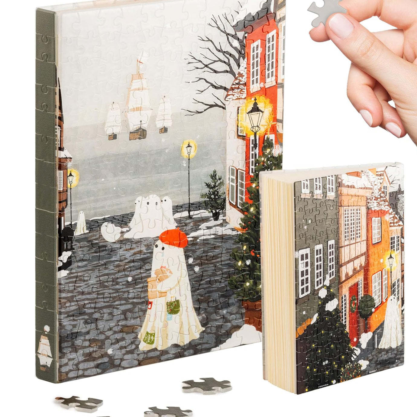 Puzzle Journal for Adults – Plastic Jigsaw Book Cover Notebook