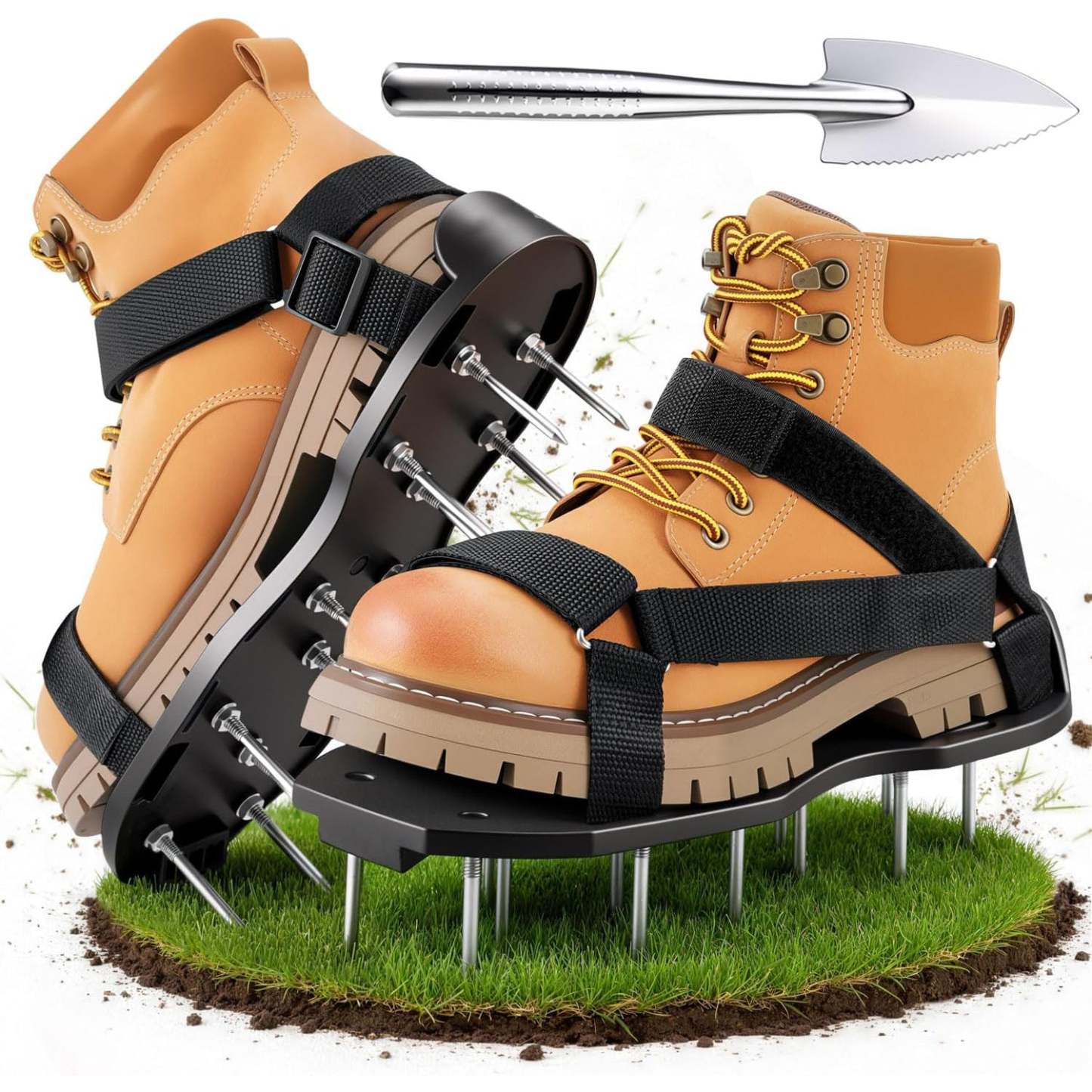 Heavy Duty Spiked Aerating Sandals – Hook & Loop Straps