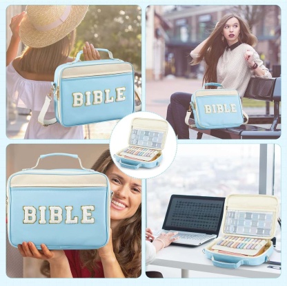 All-in-One Floral Bible Carry Bag & Study Set for Women 👛📖✨