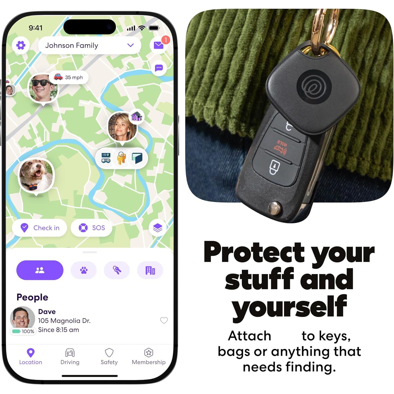 Bluetooth Tracker – Key Finder & Item Locator for Keys, Bags & More – Phone Finder